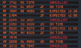SEIS EM CADA DEZ VOOS DA AIR FRANCE CANCELADOS NA SEGUNDA-FEIRA DEVIDO A GREVE