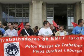 TRABALHADORES DA EMEF MANIFESTAM-SE CONTRA “DESMEMBRAMENTO” DA EMPRESA