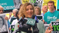 Jaye Robinson revela o seu apoio a John Tory para presidente - 15 de setembro de 2014