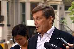 John Tory na CP24 durante uma entrevista com Stephen LeDrew - 3 fevereiro de 2014
