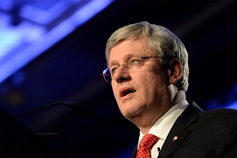 O primeiro-ministro Stephen Harper, nesta imagem de arquivo. HANDOUT/PMO/Jason Ransom