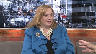 MPP Lisa MacLeod é retratada nesta entrevista com a CP24 em 7 de abril de 2014