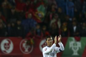 CRISTIANO RONALDO MELHOR MARCADOR DOS EUROPEUS, A SOLO, COM TENTO À ARMÉNIA