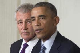 OBAMA CONFIRMA SAÍDA DE CHUCK HAGEL E ELOGIA TRABALHO DO SECRETÁRIO DA DEFESA DEMISSIONÁRIO
