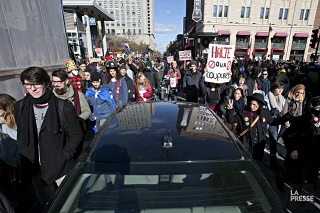 Manifestação anti-austeridade em Montreal (foto: lapress.ca)