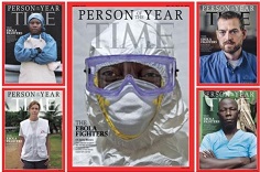 A capa da “Personalidade do Ano” da revista Time para 2014. TWITTER / Time