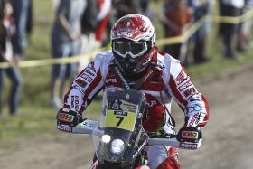 PAULO GONÇALVES E RÚBEN FARIA NO PÓDIO DA SEGUNDA ETAPA DO DAKAR2015