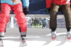 CATARINA CARVALHO E SAMUEL ALMEIDA NO ESQUI ALPINO DO FOJE DE INVERNO