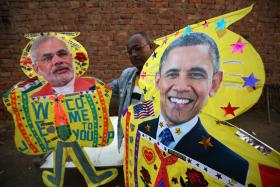 BARACK OBAMA CHEGA À ÍNDIA PARA VISITA OFICIAL DE TRÊS DIAS