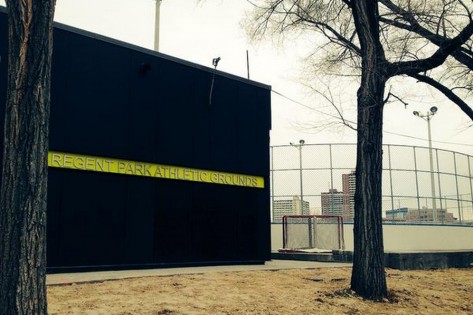 A nova e melhorada pista ao ar livre abriu oficialmente às 11 horas de sábado, 3 de janeiro de 2015. (MLSE Foundation / Twitter)