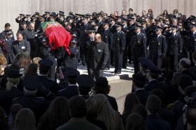 DEZENAS DE PESSOAS NO FUNERAL DO AGENTE RICARDO SANTOS EM ELVAS