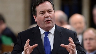 O ministro da Defesa Jason Kenney responde a uma pergunta, durante o período de perguntas na Câmara dos Comuns, em Otava - 17 de fevereiro de 2015. (The Canadian Press / Sean Kilpatrick)