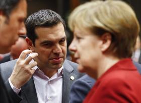 ALEXIS TSIPRAS E ANGELA MERKEL REÚNEM-SE EM BERLIM