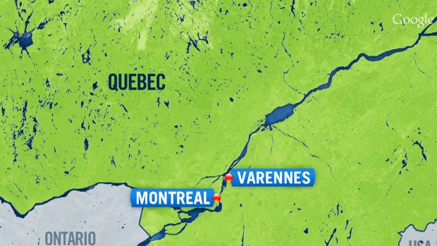 Os residentes em Varennes, Quebec, estavam a ser orientados para permanecerem em casa, depois de uma fuga química numa fábrica próxima