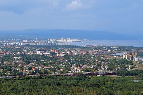 A linha do horizonte de Thunder Bay. FONTE: Wikipedia Commons / P199