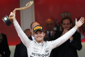NICO ROSBERG (MERCEDES) VENCE GP DO MÓNACO DE FÓRMULA 1 PELA TERCEIRA VEZ