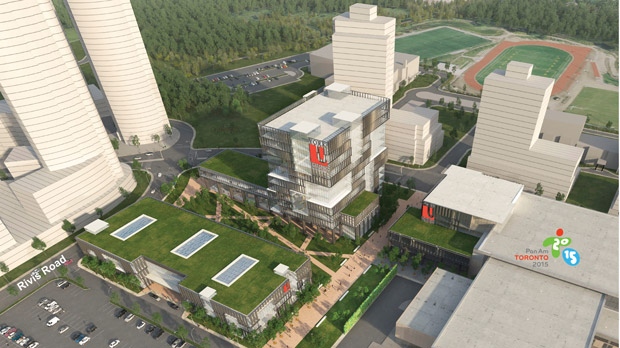 Uma apresentação de um artista do novo campus da Universidade de York, a ser construído em Markham. (Universidade de York)