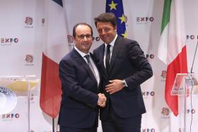 PRESIDENTES DE FRANÇA E ITÁLIA ACALMAM TENSÕES ENTRE OS DOIS PAÍSES SOBRE MIGRANTES