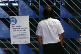 ESTAÇÕES DO METRO ENCERRADAS DEVIDO A GREVE DE 24 HORAS, ADESÃO RONDA OS 100% – SINDICATO