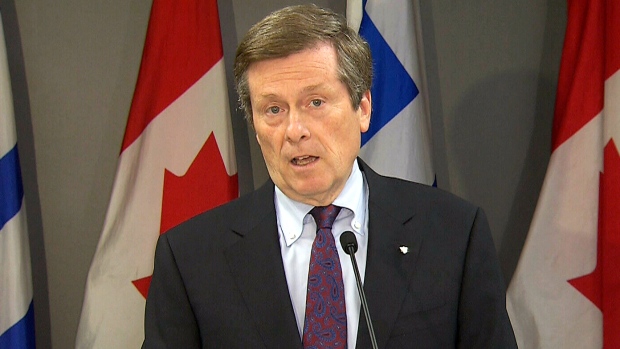O presidente de Toronto John Tory anunciou que vai procurar um fim permanente para a prática policial de “carding”