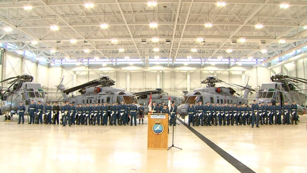 O governo federal apresenta os novos helicópteros CH-148 Cyclone em Halifax, sexta-feira, 19 de junho, 2015.