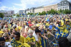 MILHARES RECEBEM SELEÇÃO SUECA DE SUB-21 APÓS VITÓRIA SOBRE PORTUGAL NA FINAL DO CAMPEONATO EUROPEU