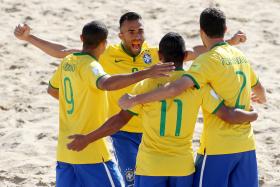 FUTEBOL DE PRAIA: BRASIL OPERA REVIRAVOLTA E VENCE IRÃO