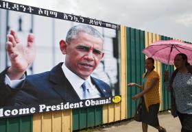 OBAMA É 1.º PRESIDENTE DOS EUA A DISCURSAR NA SEDE DA UNIÃO AFRICANA