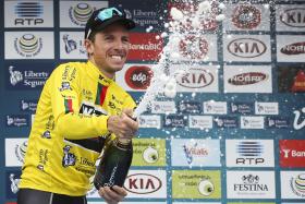 LAROUCO TESTA AMARELA DE GAETAN BILLE NA SEGUNDA ETAPA DA VOLTA A PORTUGAL