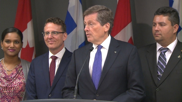 O presidente John Tory diz que está convencido de que caso o partido NDP seja eleito a nível federal, este irá ajudar a financiar o seu plano SmartTrack