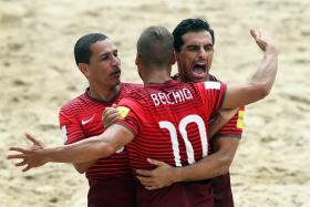 PORTUGAL CONQUISTA SUPERLIGA EUROPEIA DE FUTEBOL DE PRAIA AO VENCER A UCRÂNIA NA FINAL