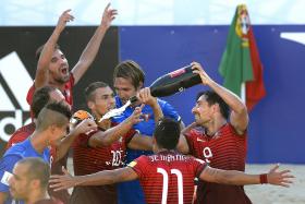 PORTUGAL VENCE RÚSSIA NA SUPERFINAL DA LIGA EUROPEIA DE FUTEBOL DE PRAIA