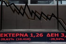 BOLSA DE ATENAS ENCERRA COM QUEDA DE 16,23%
