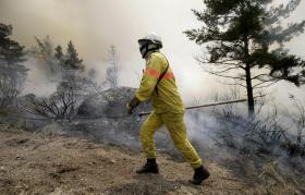 INCÊNDIO DOMINADO EM ALMALAGUÊS, CONCELHO DE COIMBRA