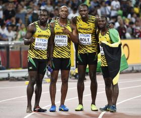 MUNDIAIS ATLETISMO: BOLT FAZ NOVA ‘TRIPLA’ COM O OURO DA JAMAICA NOS 4X100 M