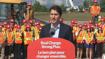 PRESIDENTE TORY CONGRATULA-SE COM A PROMESSA DE TRUDEAU DE MILHÕES DE DÓLARES PARA A INFRAESTRUTURA