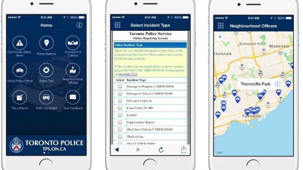 POLÍCIA DE TORONTO LANÇA APLICATIVO MÓVEL DE RELATÓRIO DE CRIME