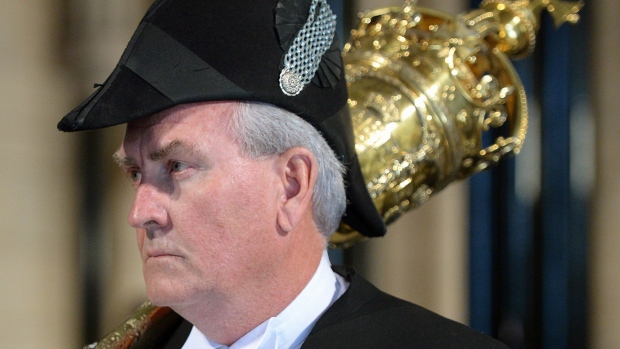 Kevin Vickers, ex-sargento-de-armas da Câmara dos Comuns, recebeu a Ordem de New Brunswick. (Sean Kilpatrick / Canadian Press)