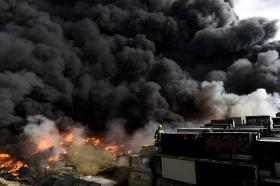 INCÊNDIO EM PARQUE DA EMPRESA INTERECYCLING, NO CONCELHO DE TONDELA