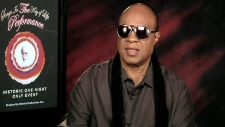 Stevie Wonder fala ao Canada AM da CTV, 24 de setembro de 2015