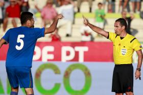 SPORTING-SKËNDERBEU COM ARBITRAGEM DO MALTÊS CLAYTON PISANI