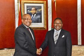 PRESIDENTES MOÇAMBIQUE E ÁFRICA SUL REUNEM-SE PARA DEBATER COOPERAÇÃO ECONÓMICA