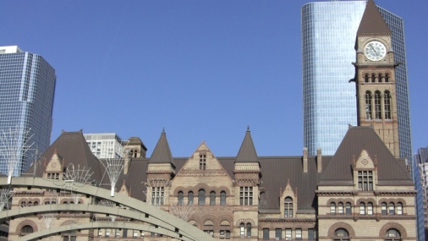 Old City Hall é mostrada numa foto sem data da cidade de Toronto