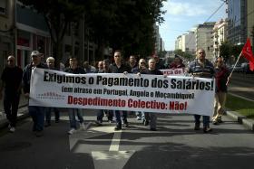 TRABALHADORES DA SOARES DA COSTA HOJE EM GREVE