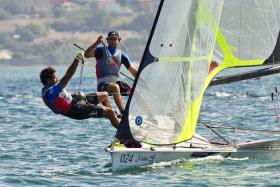 VELEJADORES JORGE LIMA E JOSÉ COSTA LIDERAM CLASSE 49ER NA TAÇA DO MUNDO DE MIAMI