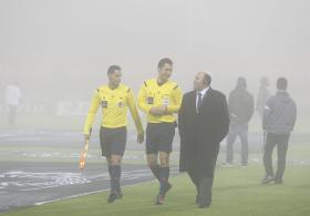 JOGO NACIONAL-BENFICA INTERROMPIDO DEVIDO AO NEVOEIRO