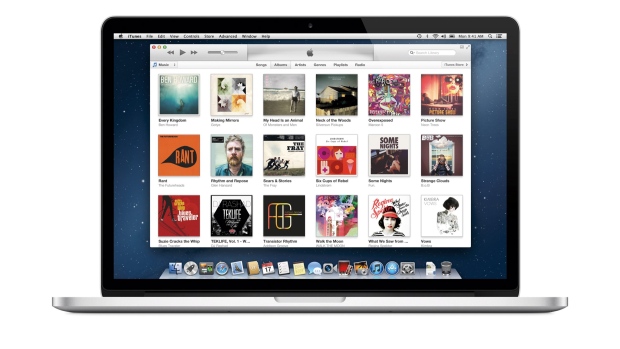 Esta imagem de ecrã sem data, divulgada pelo iTunes, mostra a página de música do iTunes num monitor de computador. (iTunes)
