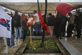 CERCA DE 80 PESSOAS MANIFESTAM-SE CONTRA “INVASÃO ISLÂMICA” E POLÍTICOS “TRAIDORES”