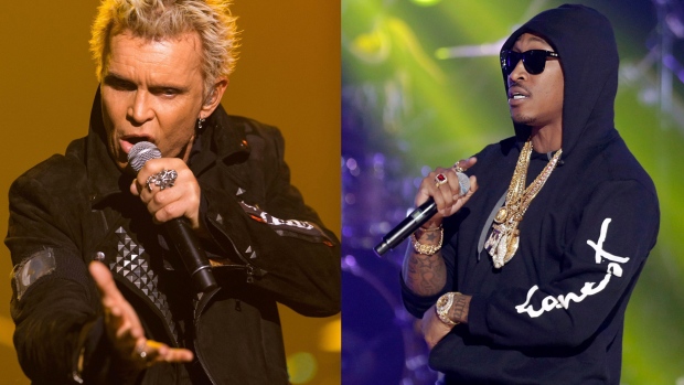 Billy Idol e Future estão ambos agendados para atuar no Bluesfest em Otava, em julho de 2016. (Paul A. Hebert / David Goldman (Associated Press)