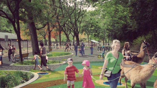 O plano para o High Park Zoo irá incluir espaços para lamas e coelhos. (Amigos do High Park Zoo/fornecido)